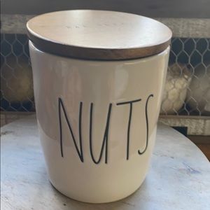 Rae Dunn nuts cellar